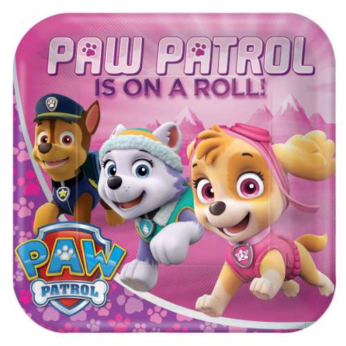 Paw Patrol Girls Dinner Plates - Click Image to Close